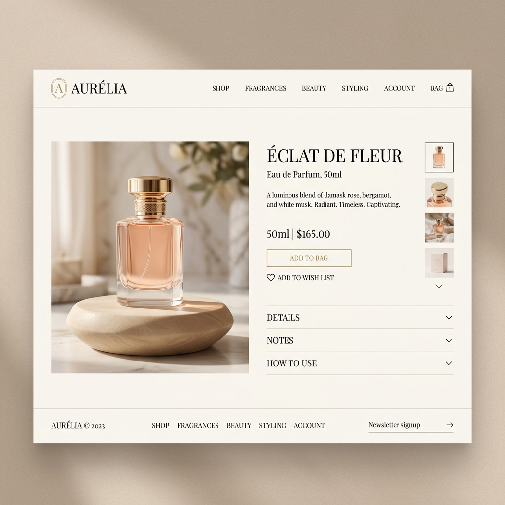 Elysian Cosmetics Luxury E-Commerce Platform